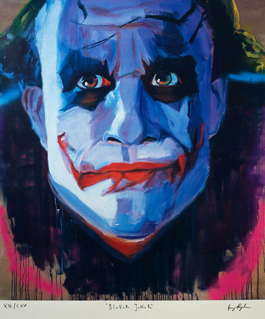 Seriegrafie - Blauer Joker 100 x 90 cm - Auflage 120 Stück