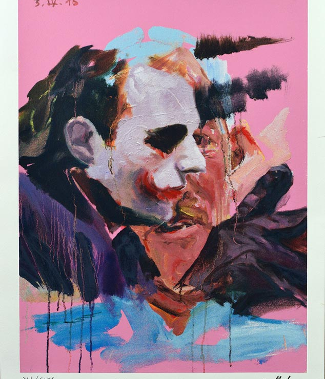 Seriegrafie - Rosa Joker 70 x 50 cm - Auflage 120 Stück